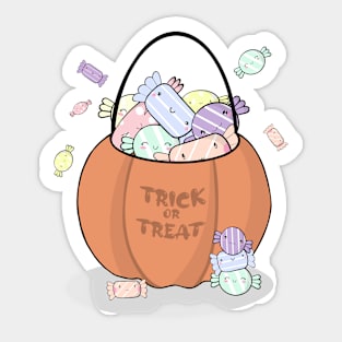 Cute Kawaii Halloween Candy Sticker